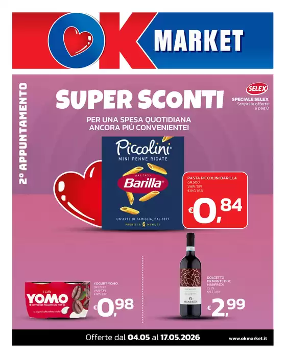 Volantino Ok Market | SUPER SCONTI  | 2026-05-04T00:00:00.000Z - 2026-05-17T00:00:00.000Z