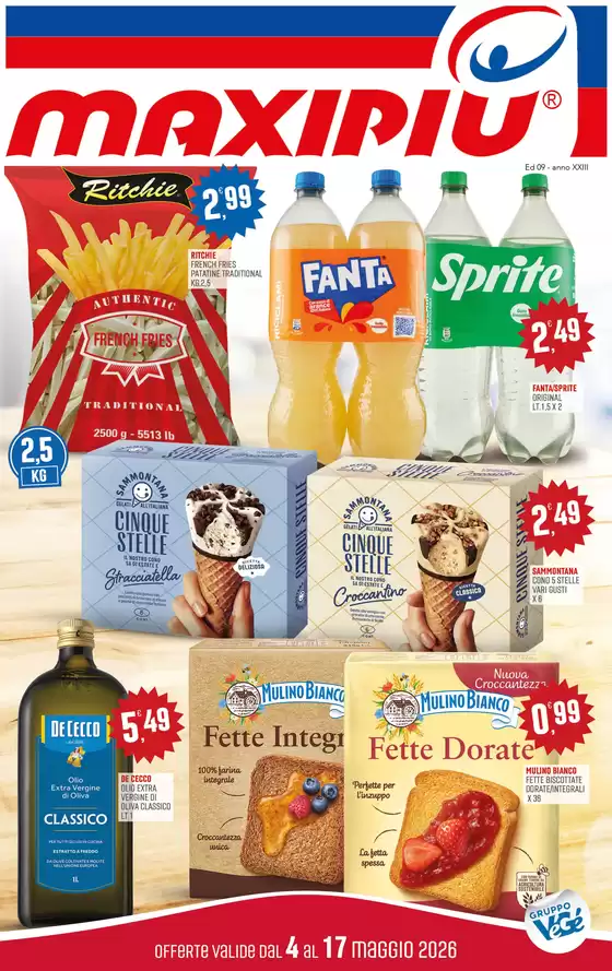 Volantino Maxipiù | Offerte valide dal 4 al 17 maggio | 2026-05-04T00:00:00.000Z - 2026-05-17T00:00:00.000Z