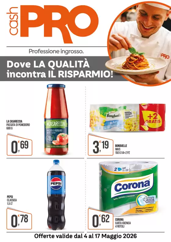 Volantino CashPRO | Dove la qualita incontra il risparmio! | 2026-05-04T00:00:00.000Z - 2026-05-17T00:00:00.000Z