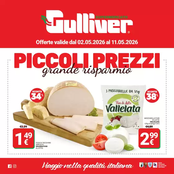 Volantino Gulliver | Piccoli prezzi | 2026-05-04T00:00:00.000Z - 2026-05-11T00:00:00.000Z