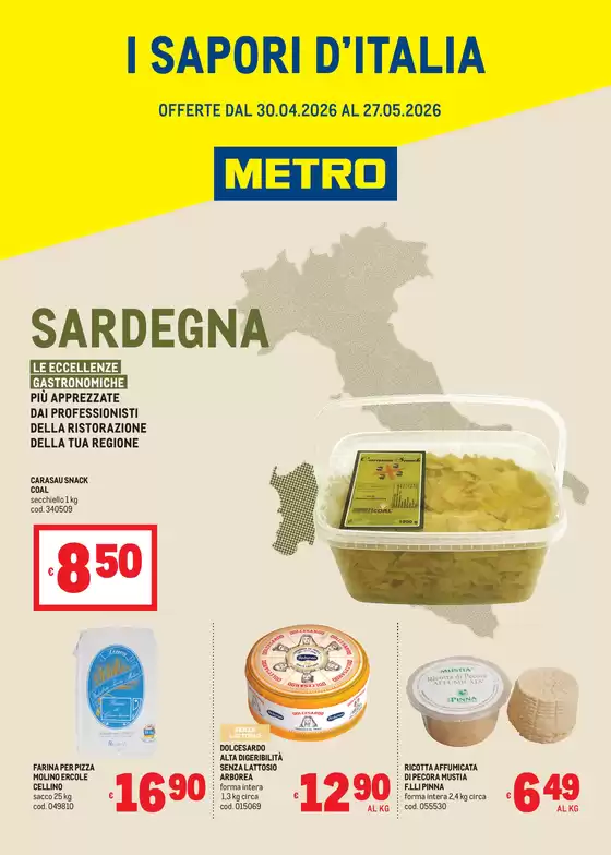 Volantino Metro | Sapori dItalia - SARDEGNA | 2026-05-04T00:00:00.000Z - 2026-05-27T00:00:00.000Z