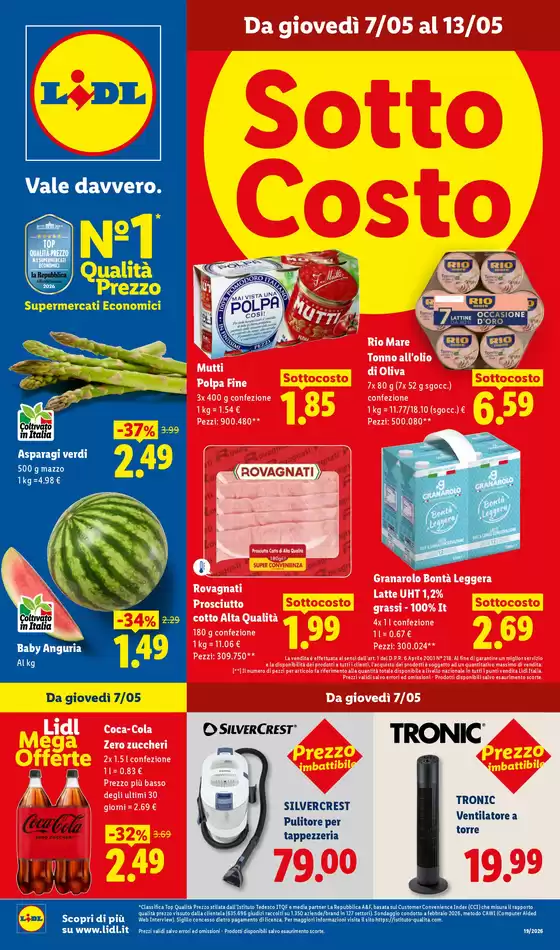 Volantino Lidl a Boscoreale | Sottocosto | 2026-05-07T00:00:00.000Z - 2026-05-13T00:00:00.000Z