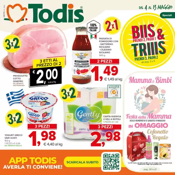 Volantino Todis | Biis & Triiis | 2026-05-04T00:00:00.000Z - 2026-05-13T00:00:00.000Z