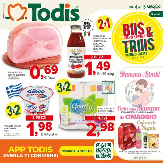Volantino Todis a Boscoreale | Biis & Triiis | 2026-05-04T00:00:00.000Z - 2026-05-13T00:00:00.000Z