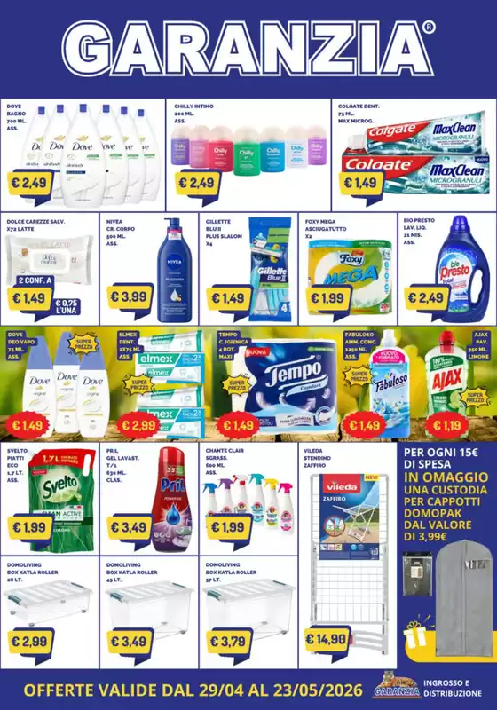 Volantino Gruppo Garanzia a Palombara Sabina | Offerte valide dal 29/04 al 23/05/2026 | 2026-05-04T00:00:00.000Z - 2026-05-23T00:00:00.000Z