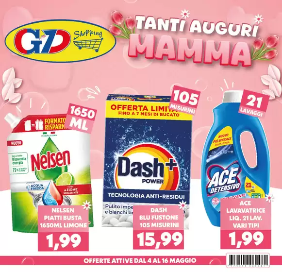 Volantino GeD SHOPPING a Palagianello | Tanti auguri mamma | 2026-05-04T00:00:00.000Z - 2026-05-16T00:00:00.000Z