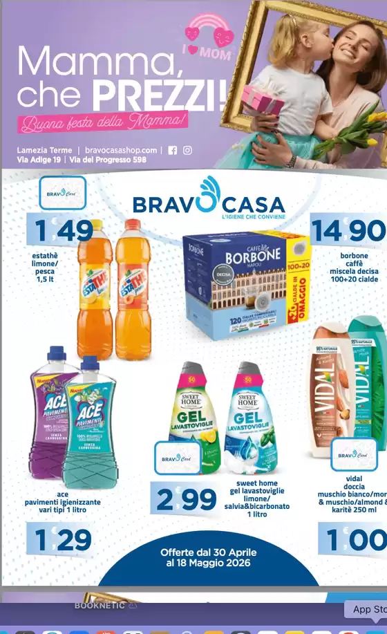 Volantino Bravo Casa a Palagianello | Mamma che prezzi! | 2026-04-30T00:00:00.000Z - 2026-05-18T00:00:00.000Z