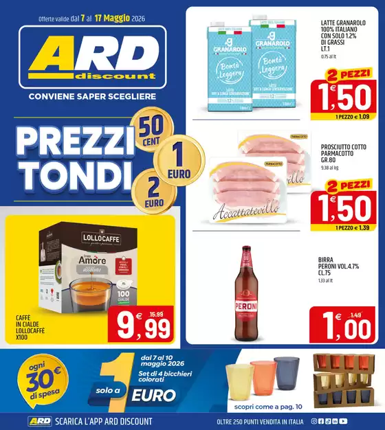 Volantino ARD Discount a Gordona | Prezzi Tondi | 2026-05-07T00:00:00.000Z - 2026-05-17T00:00:00.000Z