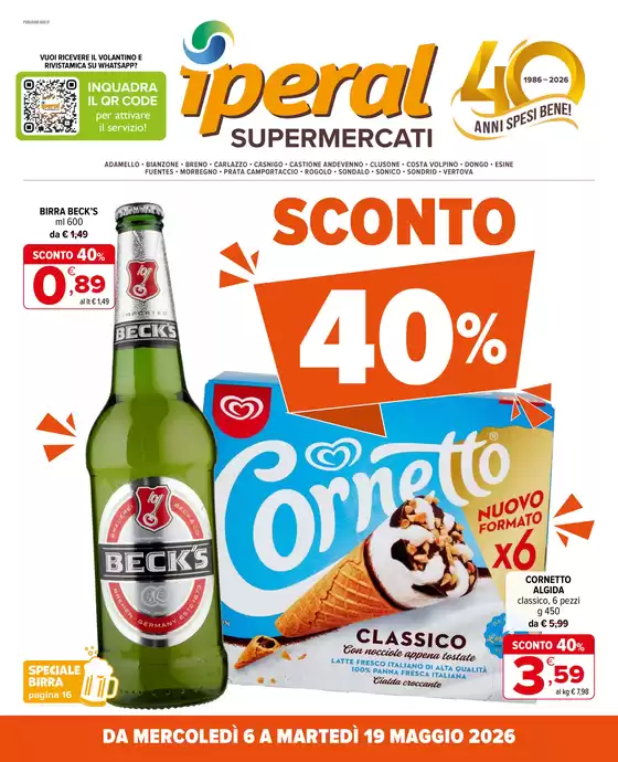 Volantino Iperal | Sconto 40% | 2026-05-06T00:00:00.000Z - 2026-05-19T00:00:00.000Z