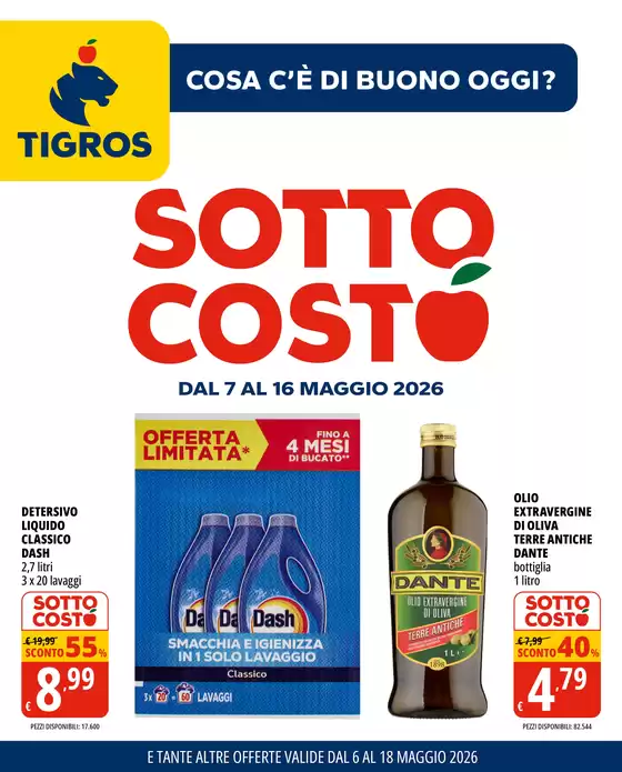 Volantino Tigros | Sottocosto | 2026-05-07T00:00:00.000Z - 2026-05-18T00:00:00.000Z