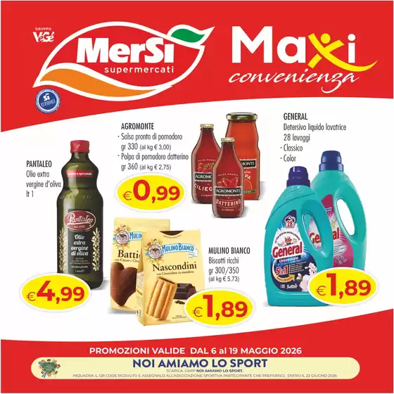 Volantino Mersì | MAXI CONVENIENZA | 2026-05-06T00:00:00.000Z - 2026-05-19T00:00:00.000Z