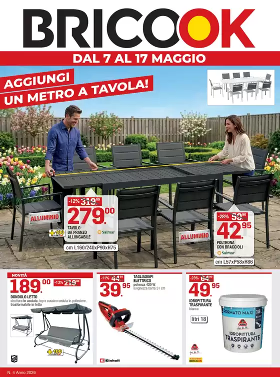Volantino Brico ok | Aggiungi un metro a tavola! | 2026-05-07T00:00:00.000Z - 2026-05-17T00:00:00.000Z
