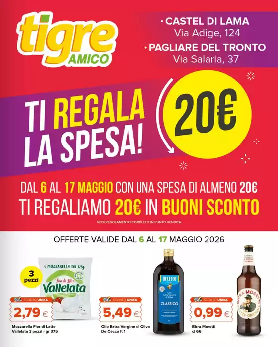 Volantino Tigre Amico | Ti regala la spesa! | 2026-05-06T00:00:00.000Z - 2026-05-17T00:00:00.000Z