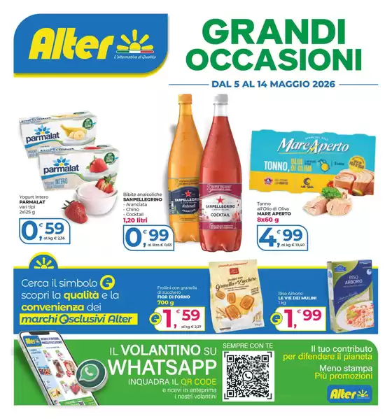 Volantino Alter Discount | Grandi occasioni | 2026-05-05T00:00:00.000Z - 2026-05-14T00:00:00.000Z