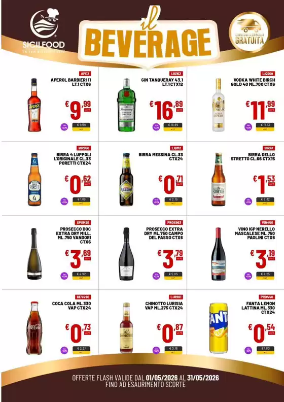 Volantino Sicil Food | Il beverage | 2026-05-01T00:00:00.000Z - 2026-05-31T00:00:00.000Z
