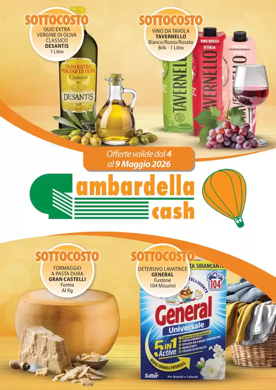 Volantino Gambardella Cash | Sottocosto | 2026-05-04T00:00:00.000Z - 2026-05-09T00:00:00.000Z