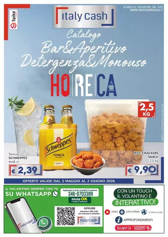 Volantino Italy Cash Puglia | Catalogo bar & aperitivo | 2026-05-05T00:00:00.000Z - 2026-06-02T00:00:00.000Z