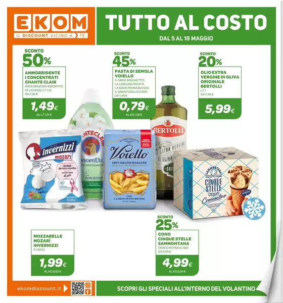 Volantino Ekom | Tutto al costo | 2026-05-05T00:00:00.000Z - 2026-05-18T00:00:00.000Z