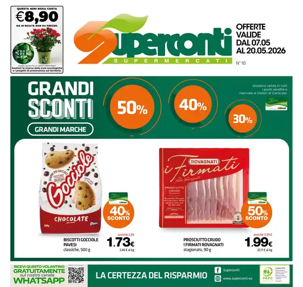 Volantino Superconti | Grandi sconti | 2026-05-07T00:00:00.000Z - 2026-05-20T00:00:00.000Z