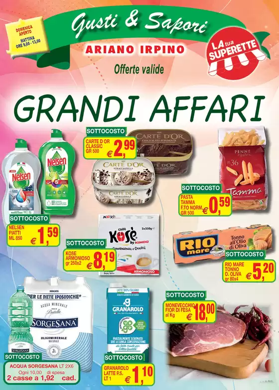 Volantino Gusti e Sapori Supermercato | GRANDI AFFARI | 2026-05-06T00:00:00.000Z - 2026-05-20T00:00:00.000Z