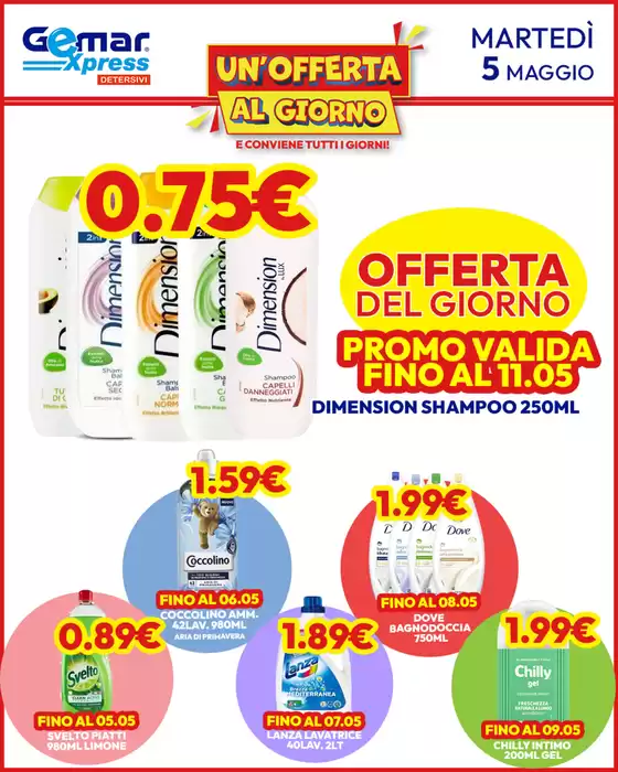 Volantino Gemar Detersivi a Ambivere | Promozioni speciali in corso | 2026-05-05T00:00:00.000Z - 2026-05-11T00:00:00.000Z