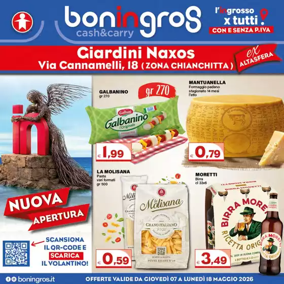 Volantino Boningros Cash and Carry a Civitella di Romagna | Offerte valide dal giovedi 07 a lunedi 18 maggio 2026 | 2026-05-07T00:00:00.000Z - 2026-05-18T00:00:00.000Z