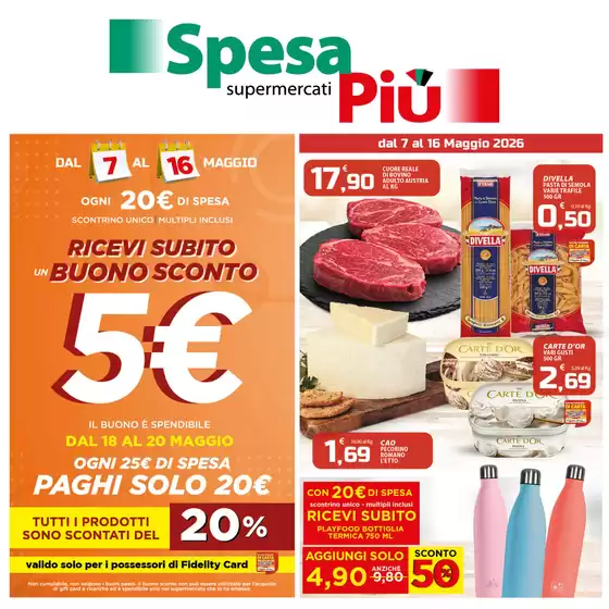 Volantino SpesaPiù Supermercati a Civitella di Romagna | dal 7 al 16 Maggio 2026 | 2026-05-07T00:00:00.000Z - 2026-05-16T00:00:00.000Z
