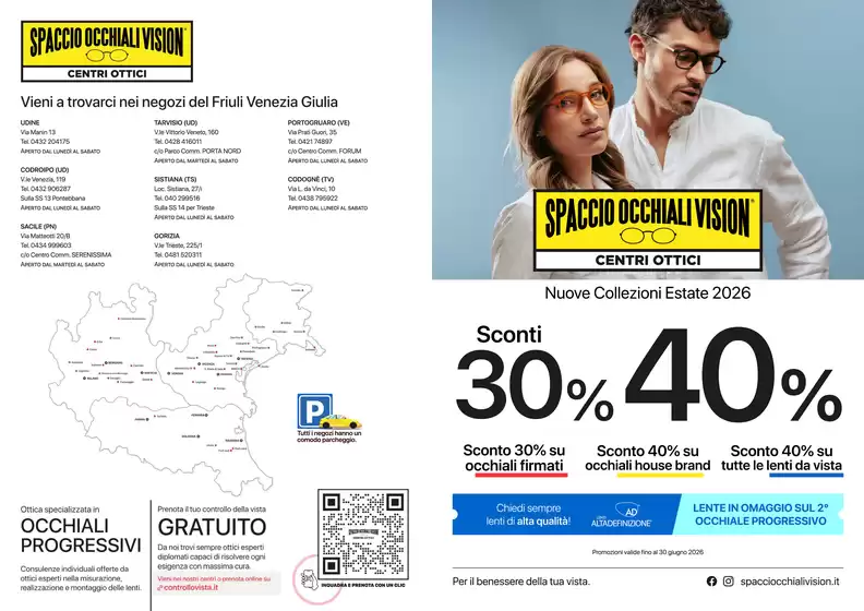 Volantino Spaccio Occhiali Vision a Cinisello Balsamo | Nuove Collezioni Estate 2026 | 2026-05-06T00:00:00.000Z - 2026-06-30T00:00:00.000Z