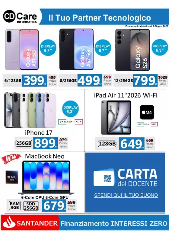 Volantino CD CARE Informatica | Il tuo partner tecnologico | 2026-05-06T00:00:00.000Z - 2026-06-05T00:00:00.000Z