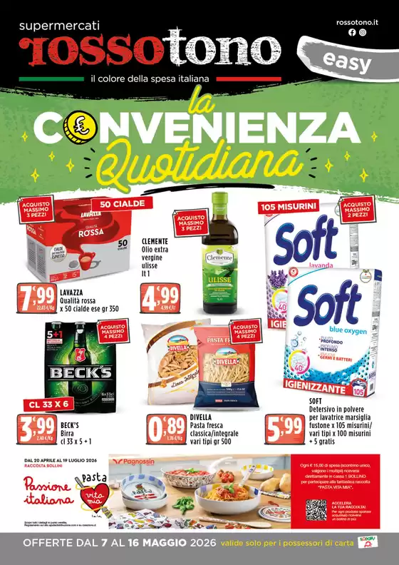 Volantino Supermercati Rossotono Easy a Cermignano | La convenienza quotidiana | 2026-05-07T00:00:00.000Z - 2026-05-16T00:00:00.000Z