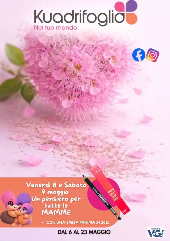 Volantino Kuadrifoglio a Savignano sul Rubicone | Dal 6 al 23 maggio | 2026-05-06T00:00:00.000Z - 2026-05-23T00:00:00.000Z