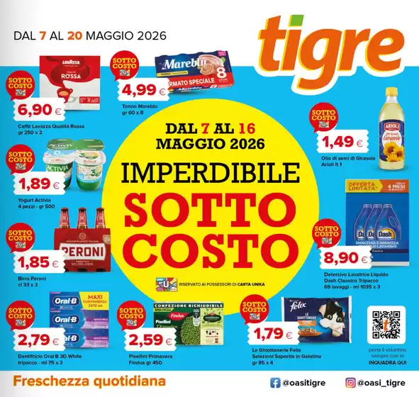 Volantino Tigre a Comerio | Sotto costo | 2026-05-07T00:00:00.000Z - 2026-05-20T00:00:00.000Z
