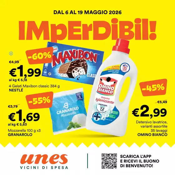 Volantino Unes | Imperdibili! | 2026-05-06T00:00:00.000Z - 2026-05-19T00:00:00.000Z