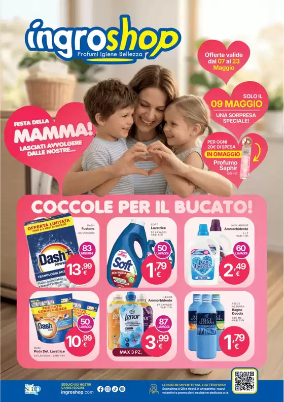 Volantino Ingroshop | Coccole per il bucato! | 2026-05-07T00:00:00.000Z - 2026-05-23T00:00:00.000Z