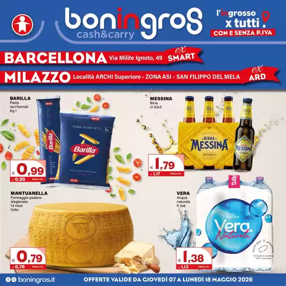 Volantino Boningros Cash and Carry | Offerte valide da giovedi 07 a lunedi 18 maggio 2026 | 2026-05-07T00:00:00.000Z - 2026-05-18T00:00:00.000Z