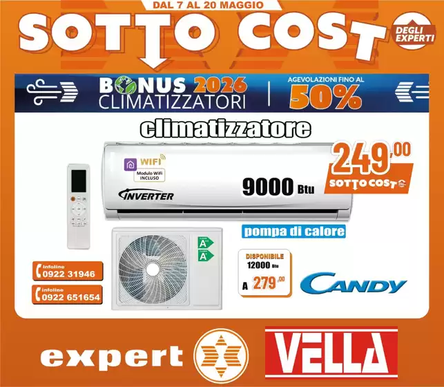Volantino Vella Elettrodomestici a Aiello del Friuli | Sottocosto | 2026-05-07T00:00:00.000Z - 2026-05-20T00:00:00.000Z