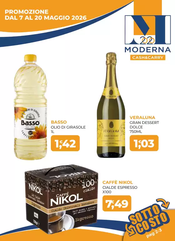 Volantino Moderna Cash | PROMOZIONE DAL 7 AL 20 MAGGIO 2026 | 2026-05-07T00:00:00.000Z - 2026-05-20T00:00:00.000Z