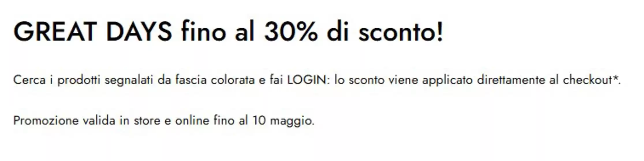 Volantino La Rinascente | Fino al 30% | 2026-05-07T00:00:00.000Z - 2026-05-10T00:00:00.000Z