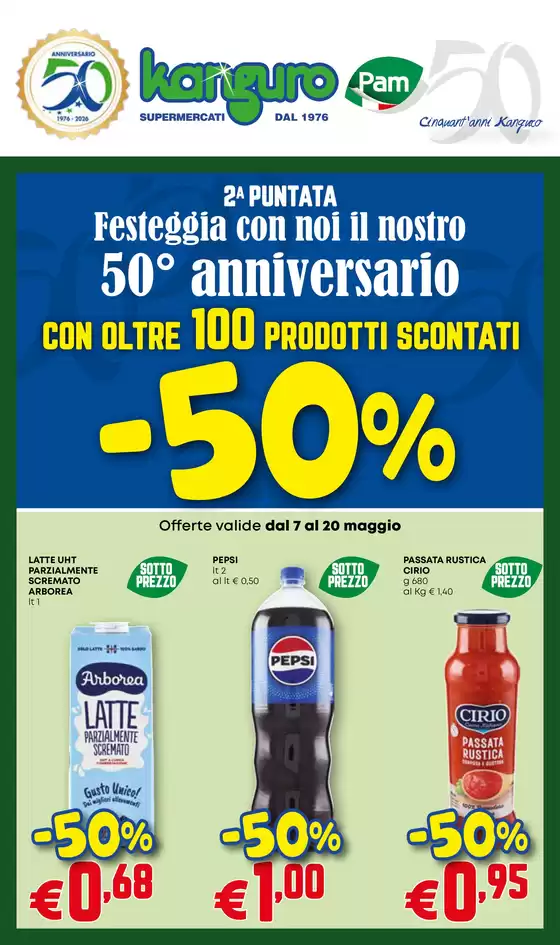 Volantino Kanguro | -50% | 2026-05-07T00:00:00.000Z - 2026-05-20T00:00:00.000Z