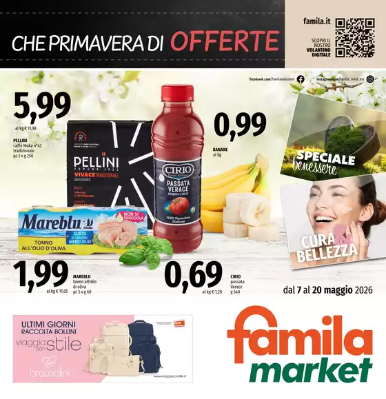 Volantino Famila Market | Che primavera di offerte | 2026-05-07T00:00:00.000Z - 2026-05-20T00:00:00.000Z
