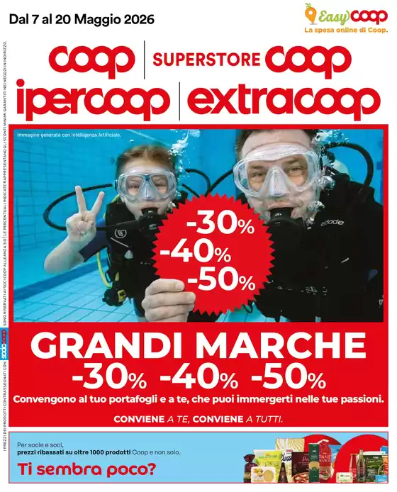 Volantino Extracoop | Grandi marche | 2026-05-07T00:00:00.000Z - 2026-05-20T00:00:00.000Z