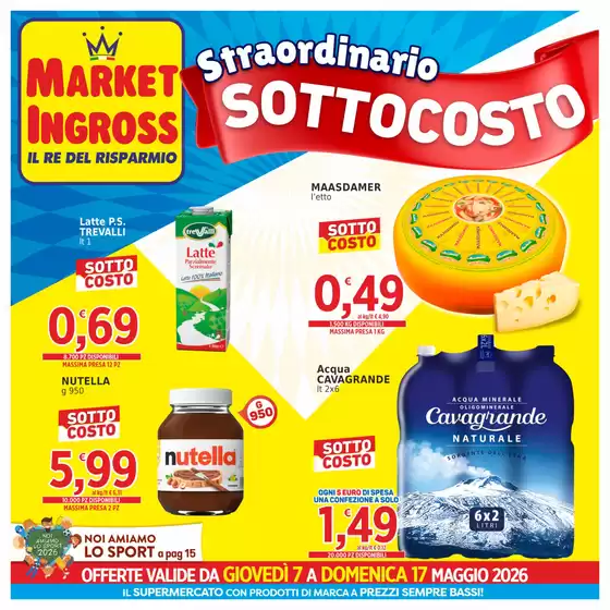 Volantino Market Ingross | Sottocosto | 2026-05-07T00:00:00.000Z - 2026-05-17T00:00:00.000Z