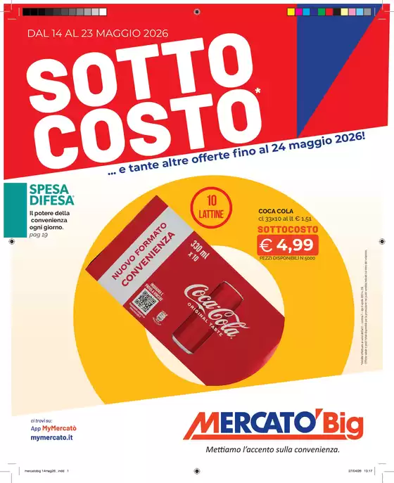Volantino Mercatò Big | Sotto costo | 2026-05-14T00:00:00.000Z - 2026-05-23T00:00:00.000Z