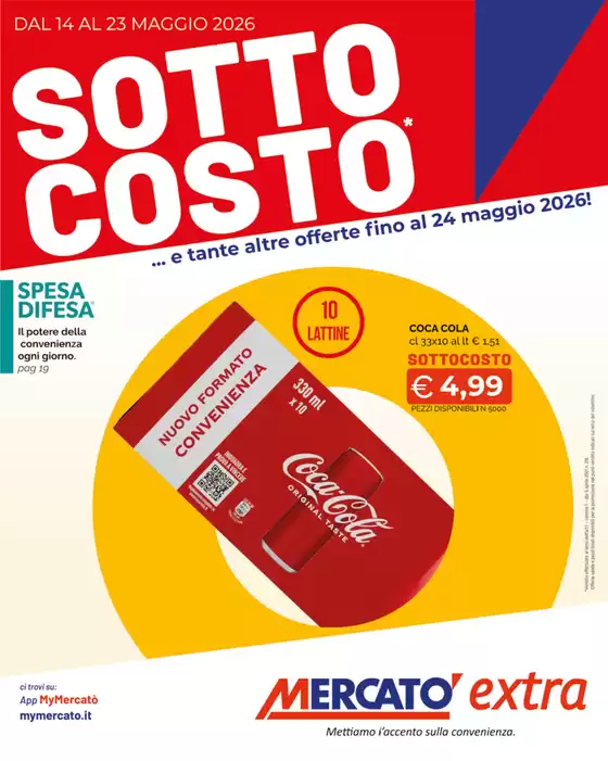 Volantino Mercatò Extra | Sotto costo | 2026-05-14T00:00:00.000Z - 2026-05-23T00:00:00.000Z