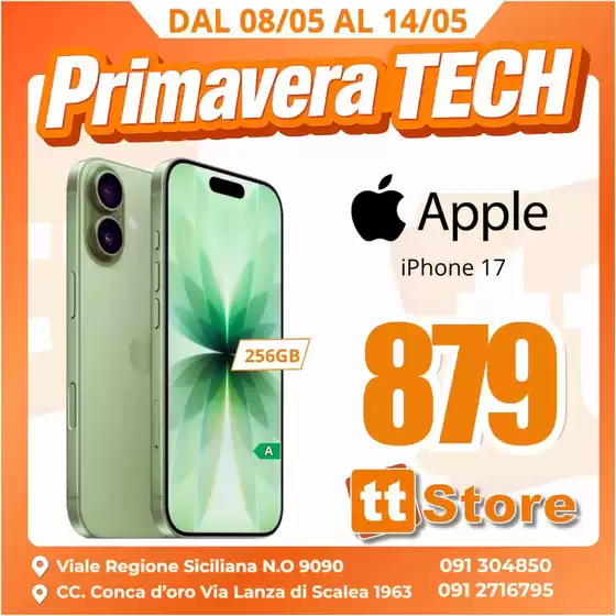 Volantino TT Store a Castelnuovo Scrivia | Primavera tech | 2026-05-08T00:00:00.000Z - 2026-05-14T00:00:00.000Z