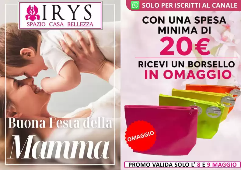 Volantino Irys | Buona Festa della Mamma | 2026-05-08T00:00:00.000Z - 2026-05-09T00:00:00.000Z