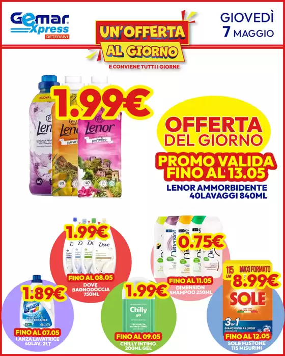 Volantino Gemar Detersivi | Offerte del giorno | 2026-05-07T00:00:00.000Z - 2026-05-13T00:00:00.000Z