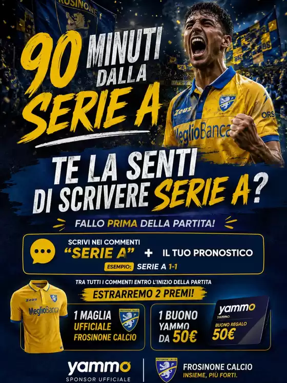 Volantino Yammo a Castelnuovo Scrivia | 90 minuti dalla serie a | 2026-05-08T00:00:00.000Z - 2026-05-10T00:00:00.000Z