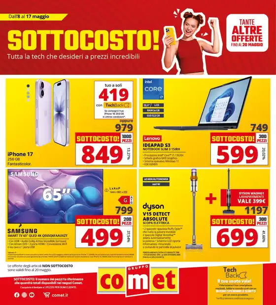 Volantino Comet a Castelnuovo Scrivia | SOTTOCOSTO e tanto altro da Comet! | 2026-05-08T00:00:00.000Z - 2026-05-17T00:00:00.000Z