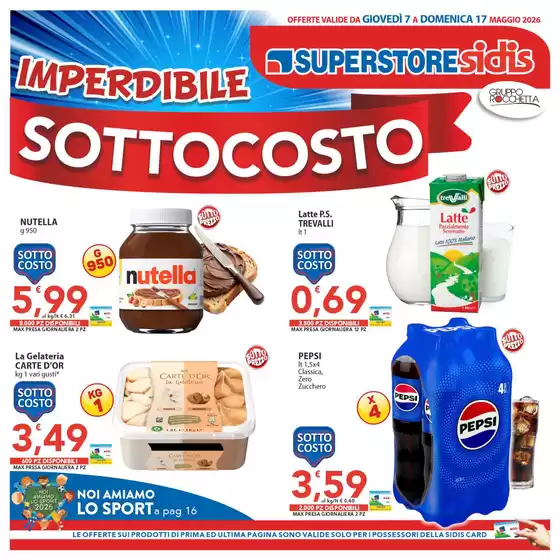 Volantino Sidis | Imperdibile sottocosto | 2026-05-07T00:00:00.000Z - 2026-05-17T00:00:00.000Z